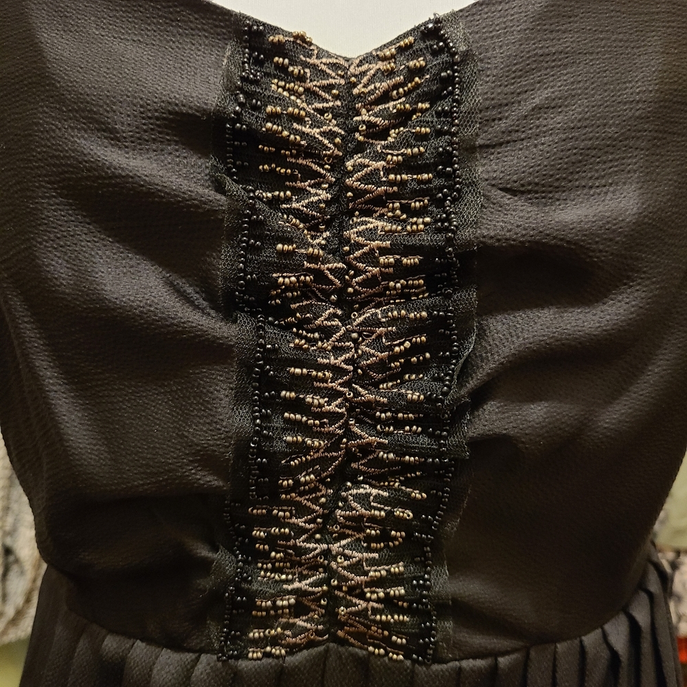 I HEART RONSON black accordion pleated dress - Picture 4 of 10